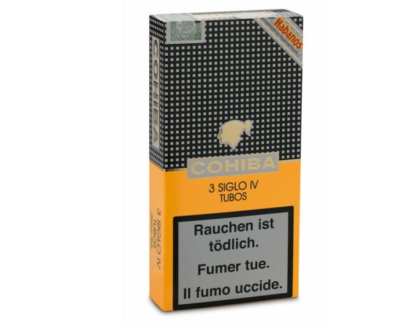 COHIBA SIGLO IV TUBOS PACK OF 3